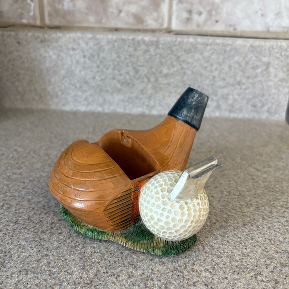 2001 Golf Scotch Tape Dispenser Golf Ball and Wooded Club - Picture 5 of 8